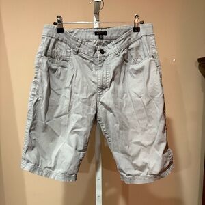 Men's Postmarc  Light Gray Flat Front Shorts (M)